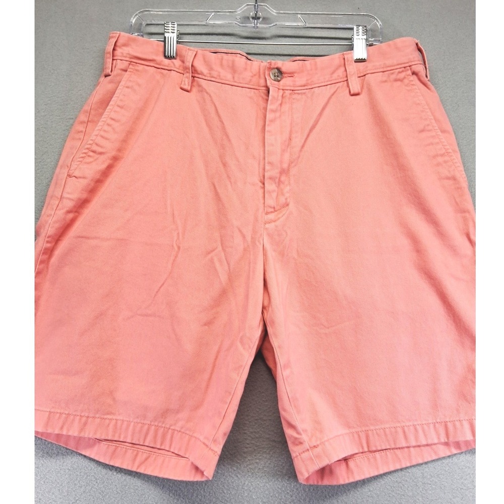 Nautical Men's Golf Chino Shorts Size‎ 36 Salmon Pink Flat Front Pockets